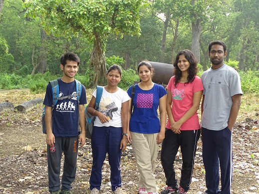 BEL members in Dudhwa looking for crickets